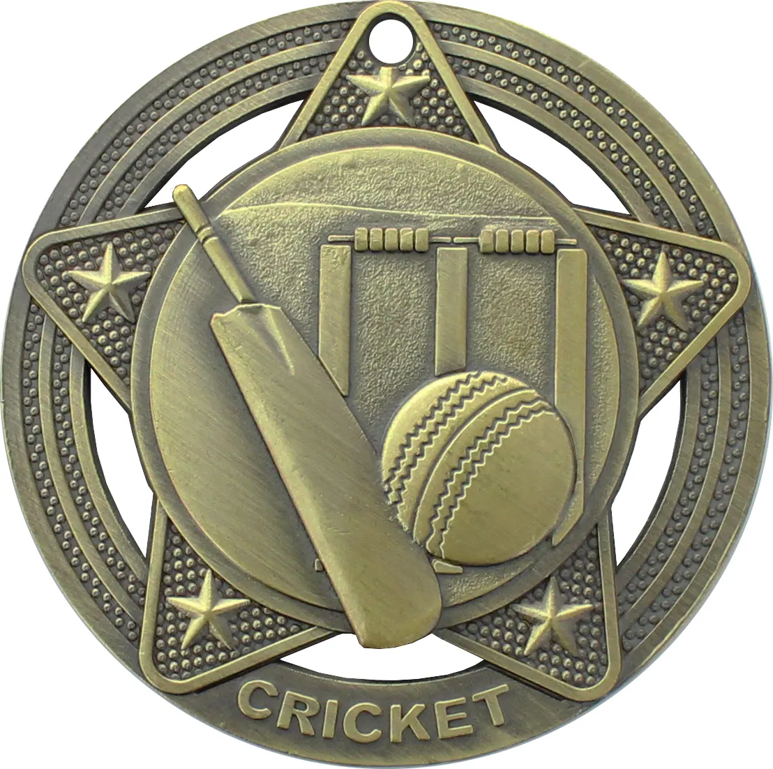 Medaglia di Cricket sportiva in lega di zinco personalizzata