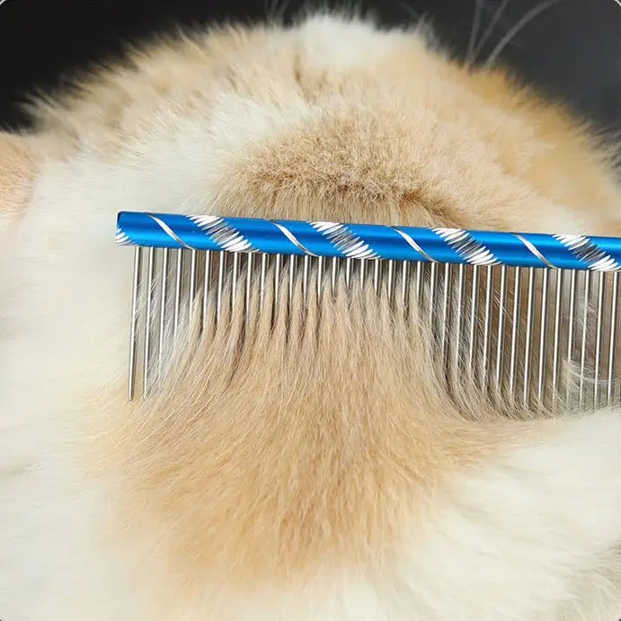 Pets Stainless Steel Combs Cats Grooming Hair Trim Combs Dog Flea Hair Combs