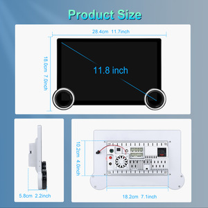 11.8&quot; 2K QLED <strong>Touch</strong> <strong>Screen</strong> Android Navigation Audio Volume Display Knob 4+64G Wireless Carplay WiFi <strong>Bluetooth</strong> GPS for Universal - Product Image 5