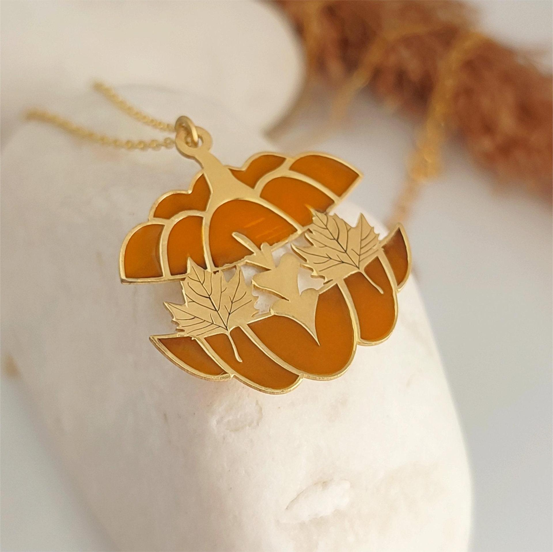 Pumpkin with leaf