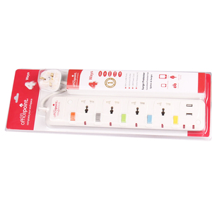 Prezzo a buon mercato Universale Multi Plug Sockets 3 Presa Power Strip Interruttore Individuale con 2 USB