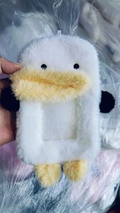 パーソナライズカスタムクリエイティブぬいぐるみフォトカードホルダー甘い女の子KPOPソフト収集キーリングふわふわカードホルダー - Product Image 5