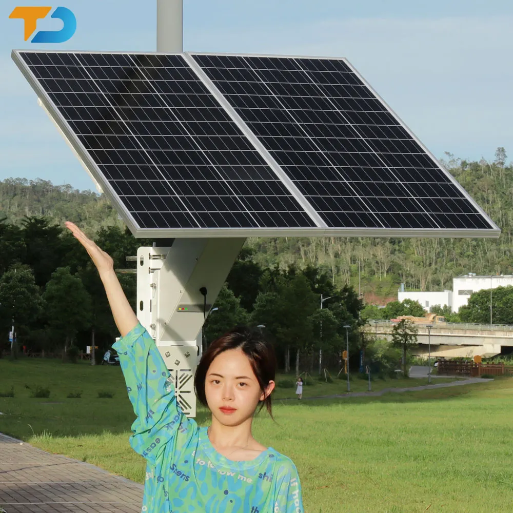 TecDeft Sistema de energía solar 12V generador de energía 200W Kit de panel solar 100Ah paquete de baterías Cargador solar con batería integrada