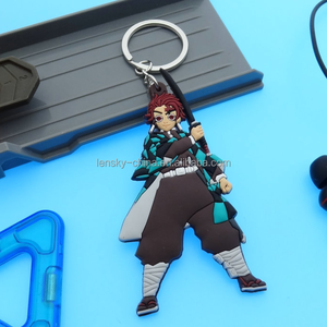 <strong>2025</strong> <strong>New</strong> Anime <strong>Keychains</strong> 3D Rubber <strong>Name</strong> Keychain Soft <strong>Keychains</strong> for Gifts - Product Image 3