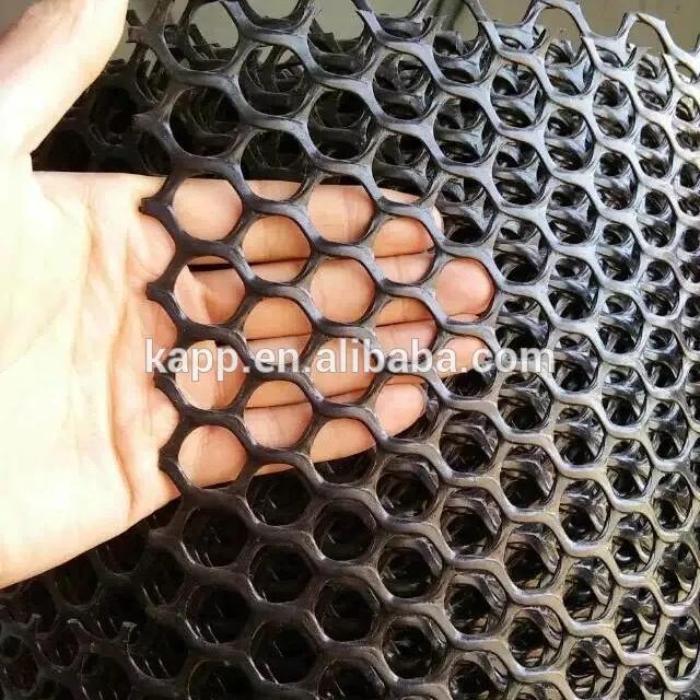 Hexagonale rigide en plastique noir/maille en plastique maille de volaille