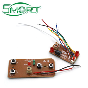 Smart Electronics 2CH RC telecomando 27MHz circuito trasmettitore e scheda ricevitore con sistema Radio Antenna per auto camion giocattolo - Product Image 2