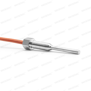 RTD PT100 PT1000 NTC rosca inoxidável com sonda de mola temperatura sensor termopar interruptor