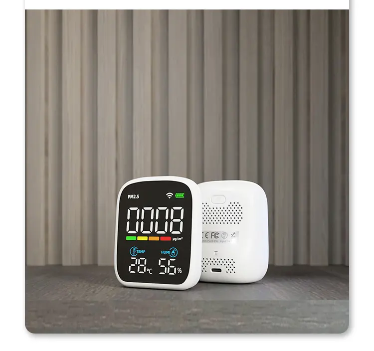 แบบพกพา Wifi PM2.5เมตร PM2.5เครื่องตรวจจับก๊าซ Pm2.5ตรวจสอบอุปกรณ์สำหรับตรวจจับมลพิษทางอากาศสำหรับอังกฤษ