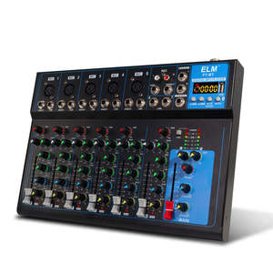 F7 Professional Dj <strong>Controller</strong>/audio Console Mixer <strong>4</strong> Channlel Audio Music Mixer Digital Audio Sound Card Mixer for Karaoke - Product Image 2