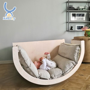 <span class=keywords><strong>XIHA</strong></span> son Montessori gökkuşağı denge kurulu Set yüksek kaliteli ahşap sallanan tekne tulumları için ev eğlence eğitim aracı - Product Image 1
