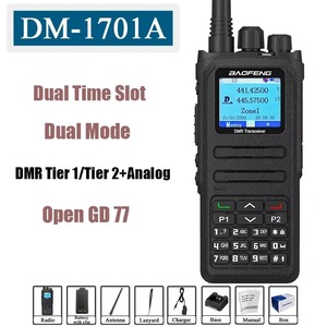 Baofeng DM-1701A <strong>DMR</strong> Radio Walkie Talkie 5W Dual Band Portable Woki-Toki Open GD77 UHF/VHF Analog &amp; Digital Two Way Radios - Product Image 3