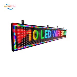 P10 RGBフルカラー広告RgbビルボードLedテキストディスプレイボード携帯電話Ledプログラマブルスクロールサイン - Product Image 1