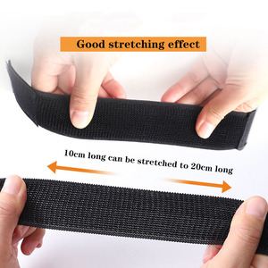 <strong>Custom</strong> <strong>Elastic</strong> Bands Adjustable Buckle <strong>Elastic</strong> <strong>Loop</strong> <strong>Strap</strong> With <strong>Hook</strong> Fasten and Binding - Product Image 2