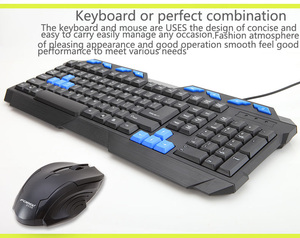 Venta al por mayor de teclado y ratón con cable Combo Office Laptop Computer PC Mix Pro Gaming Keyboard Mouse Combos - Product Image 4