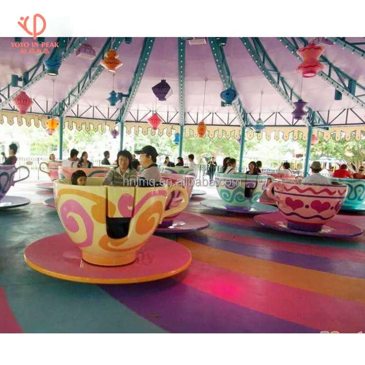 Customization Funny Merry Kids Amusement Park Coffee Cup Amusement Ride Spinning Tea Cup Rides For Amusement Equipment