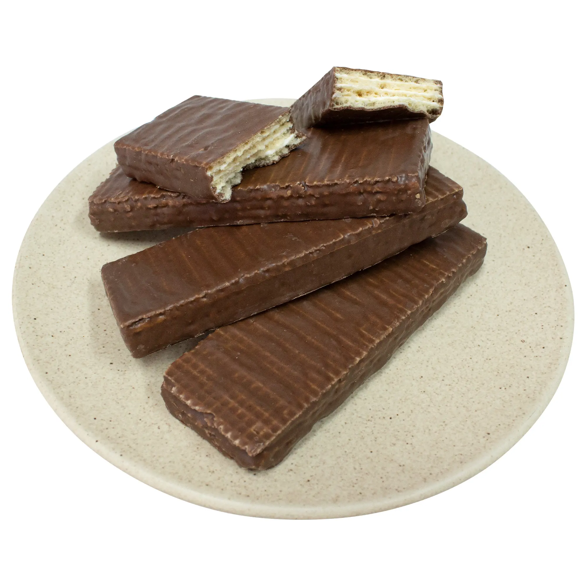 Vente de gros Gaufrette au chocolat Biscuit Biscuit Gaufrette croustillante Crème riche Biscuit croquant