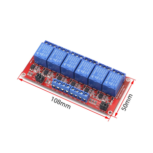 1/2/4/8チャンネル5V12V 24Vリレーモジュール (オプトカプラー絶縁出力付き) 高低レベルトリガーリレースイッチコントローラーモジュール - Product Image 2