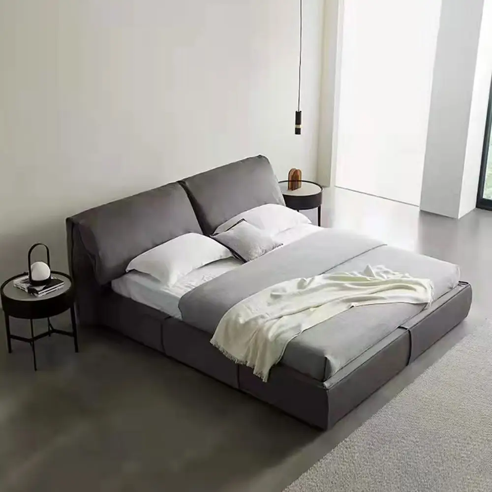 Ensemble de meuble de chambre à coucher de luxe, produit d'usine, moderne, avec penderie, Table de chevet avec Base