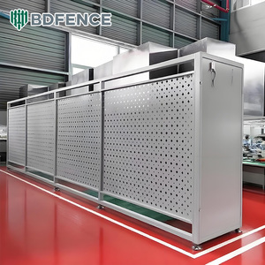 Windproof liền mạch hội thảo cách ly Net hội thảo sắt hàng rào lưới lỗ nhỏ đấm Net đục lỗ hàng rào - Product Image 2