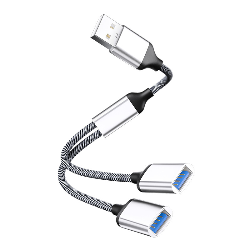 USB to USB*2 (Silver)