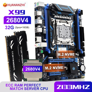 HUANANZHI X99 QD4 LGA 2011-3 XEON anakart kiti E5 2670 V3 ve 4*8G DDR4 RECC bellek Combo seti ile - Product Image 5
