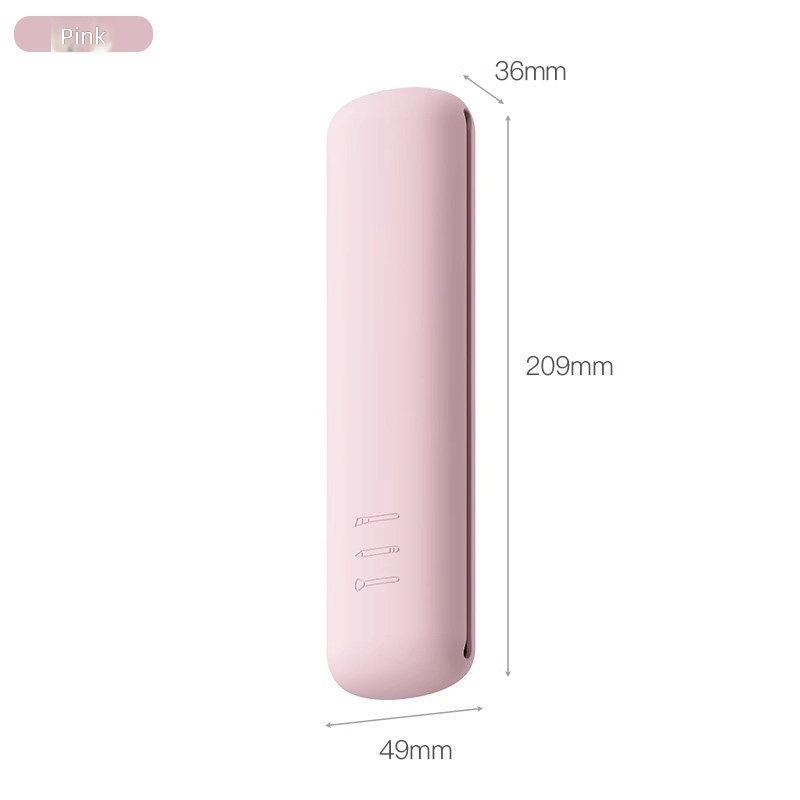 Pochette de rangement pour pinceaux de maquillage - Rose