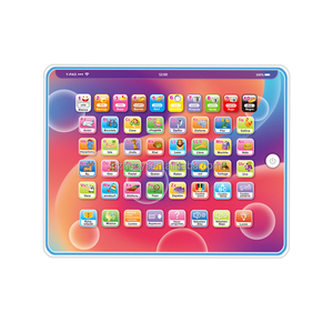 Juguete de aprendizaje de español preescolar tableta educativa temprana LED LCD Pad máquina de aprendizaje para niños - Product Image 1