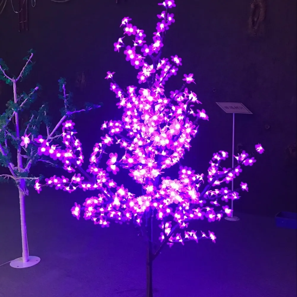 Luz led de árbol de flores de cerezo con cadena, iluminación luminiscente simulada de Navidad de color RGB, 1,5 M, 22W, IP44