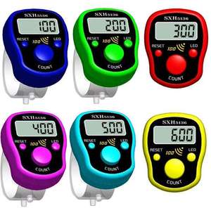 All'ingrosso Mini Display digitale LCD anello da dito Tally contro la luce a LED con il suono - Product Image 5