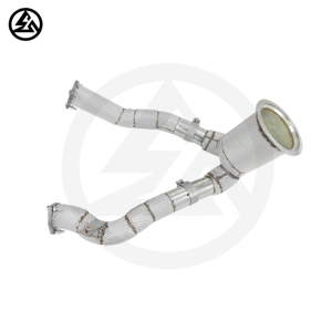 ท่อไอเสีย csz คุณภาพสูงแบบต่อลงล่างสำหรับ A6 Audi/A7 C8 3.0T 2019- SS304ส่วนหัว100/200/300เซลล์