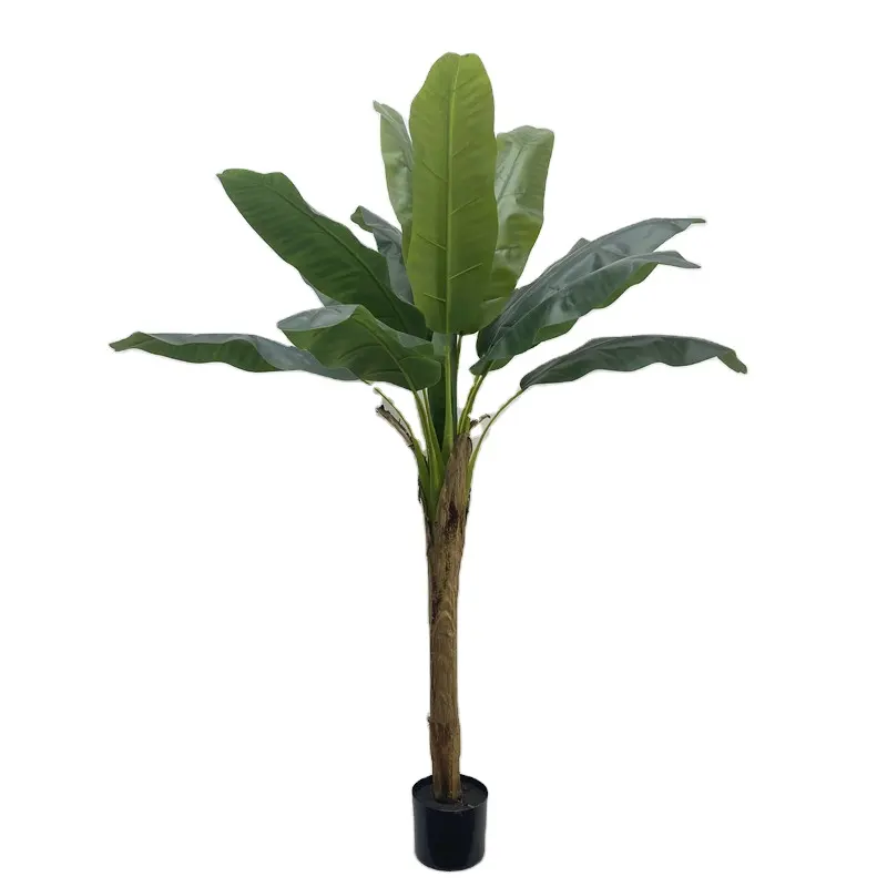 Indoor simulação de plástico artificial planta seca árvore para decoração banana musa planta