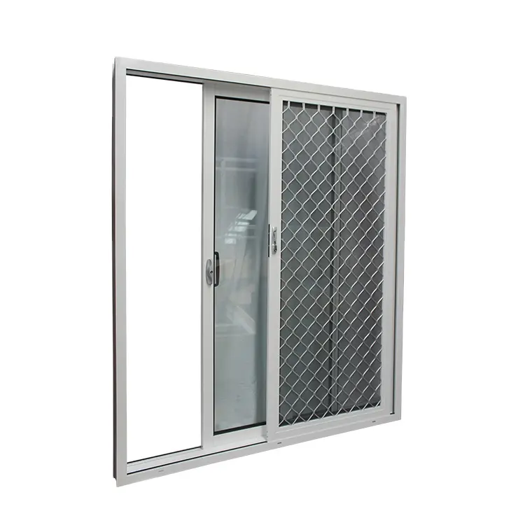 알루미늄 미닫이 문 안전 스크린 문 안전 메시를 가진 주문 문