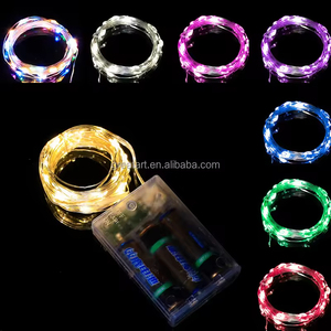 Wholesale 5M <strong>Copper</strong> <strong>Wire</strong> Fairy <strong>Light</strong> <strong>Strings</strong> 50LED 3AAA Battery Operated For Outdoor Wedding Bouquets Christmas Tree Decorations - Product Image 1