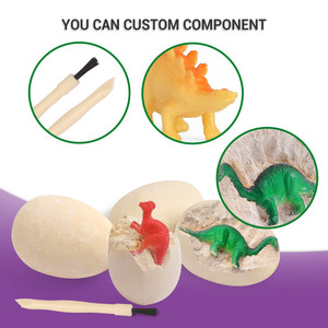 Sıcak yeni ürün tasarımı yaratıcı öğrenme çocuk oyuncak diy plastik malzeme dig çocuk için oyuncak dino yumurta kazı kiti - Product Image 4