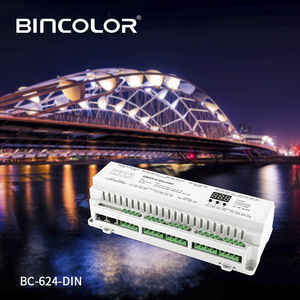 コントローラデコーダRGB DMX 24CH DMX512 DIN RAIL DMX BC-624-DIN - Product Image 3