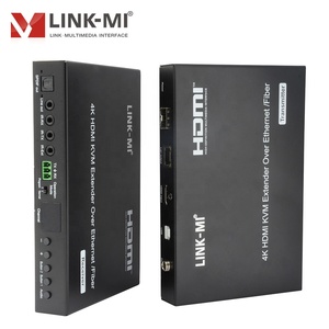 4K HDMI <strong>USB</strong> KVM Extender Over IP/Fiber 120m HDCP 2.2 <strong>USB</strong> 2.0 One <strong>to</strong> Many Many <strong>to</strong> Many IR Remote/button Control Unicast Multicast - Product Image 1