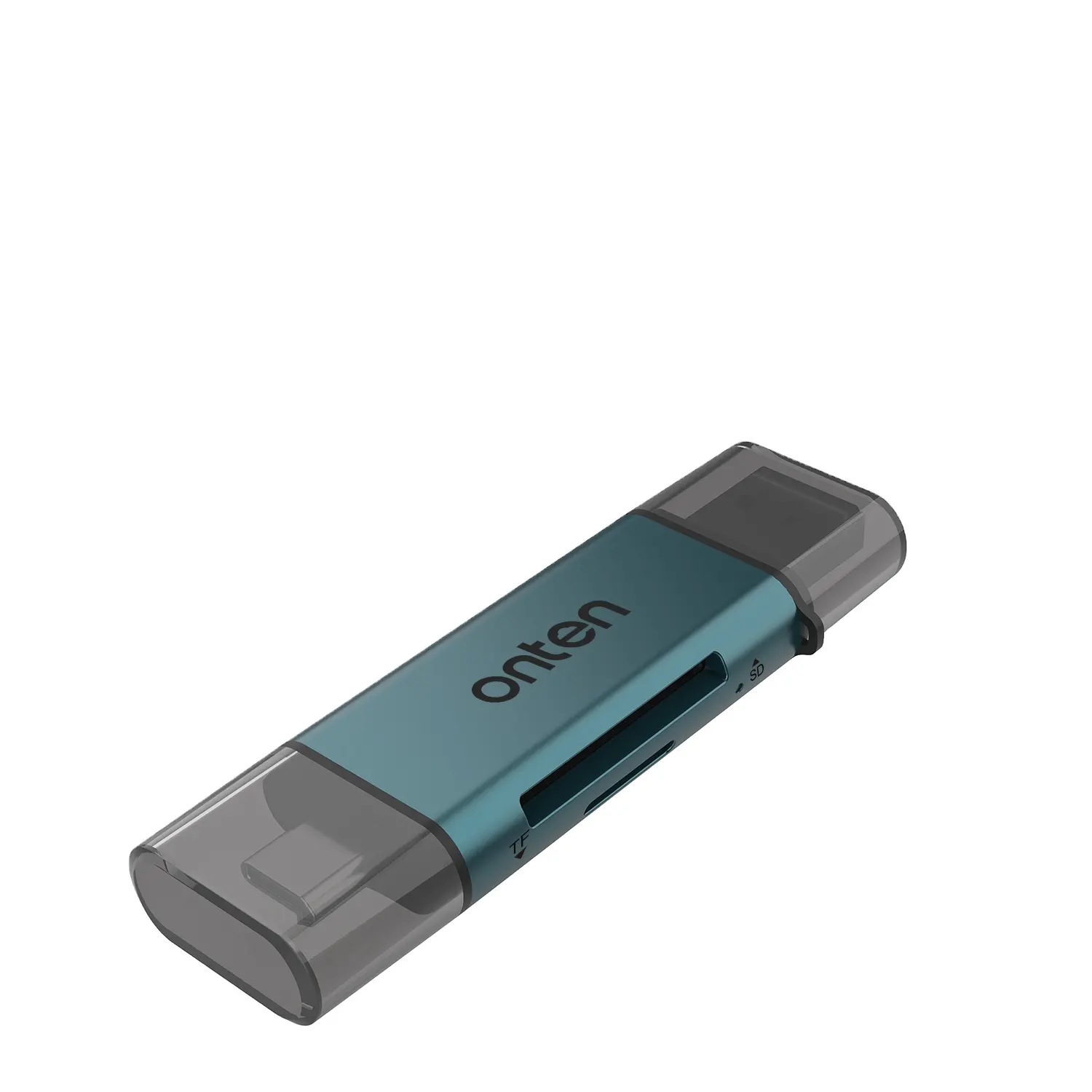 Onten 도매 USB-C USB3.0 2 in 1 SD 2.0 /TF 2.0 카드 리더 지원 SD 카드 시리즈 OTN-CR532
