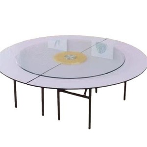 KHÁCH SẠN tổ Dạ tiệc bảng có thể gập lại lớn bảng nhựa cho 15-20 người đa-người <span class=keywords><strong>2m</strong></span> đường kính bảng cho phòng riêng & hội trường - Product Image 5