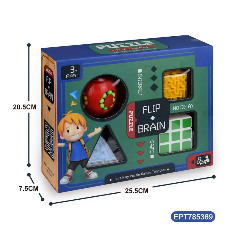 EPT Montessori Education Maze Cube Puzzle Bean Fidget Game rompicapo Magic Magnetics Ring Sensory Kids Toy Set