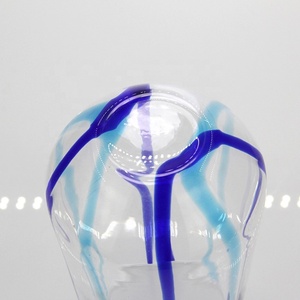 Wholesale Elegant Handmade Glass Hiball Modern Round Design with Solid Color Lines Customizable Logo Water Milk Coffee Glass <strong>Cup</strong> - Product Image 4