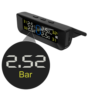 Nueva llegada coche Solar TPMS alto brillo pantalla LCD 8bar Steelmate neumático sistema de control de presión de neumáticos para coche TPMS Sensor - Product Image 4
