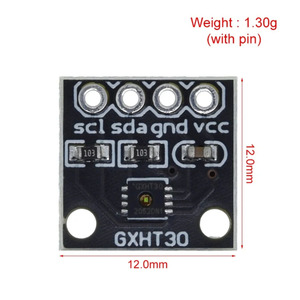 GXHT30温度湿度センサーモジュールマイクロコントローラーIIC I2Cブレイクアウト気象対応対応 - Product Image 2