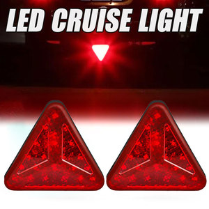 Araba modifiye yüksek parlaklık Led Pilot ışıkları evrensel kırmızı arka kuyruk üçüncü fren dur emniyet lambası ışık araba Led - Product Image 1