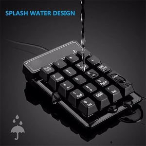 Wired USB <strong>Numeric</strong> Keypad Slim Mini Number Pad Digital <strong>Keyboard</strong> 19 Keys For Laptop PC Computer Accounting <strong>Keyboard</strong> - Product Image 4