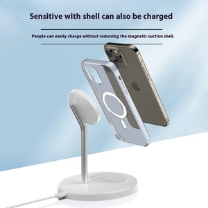 Fabrikanın yeni 2-in-1 kablosuz şarj cihazı Apple telefonları 2-in-1 uyumluluk için hızlı manyetik şarj - Product Image 2