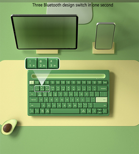 BT Multi-Device Wireless <strong>Keyboard</strong> with Phone Holder Slot 79 Keys <strong>Multimedia</strong> Button <strong>Keyboard</strong> for Windows/Mac/Android - Product Image 5