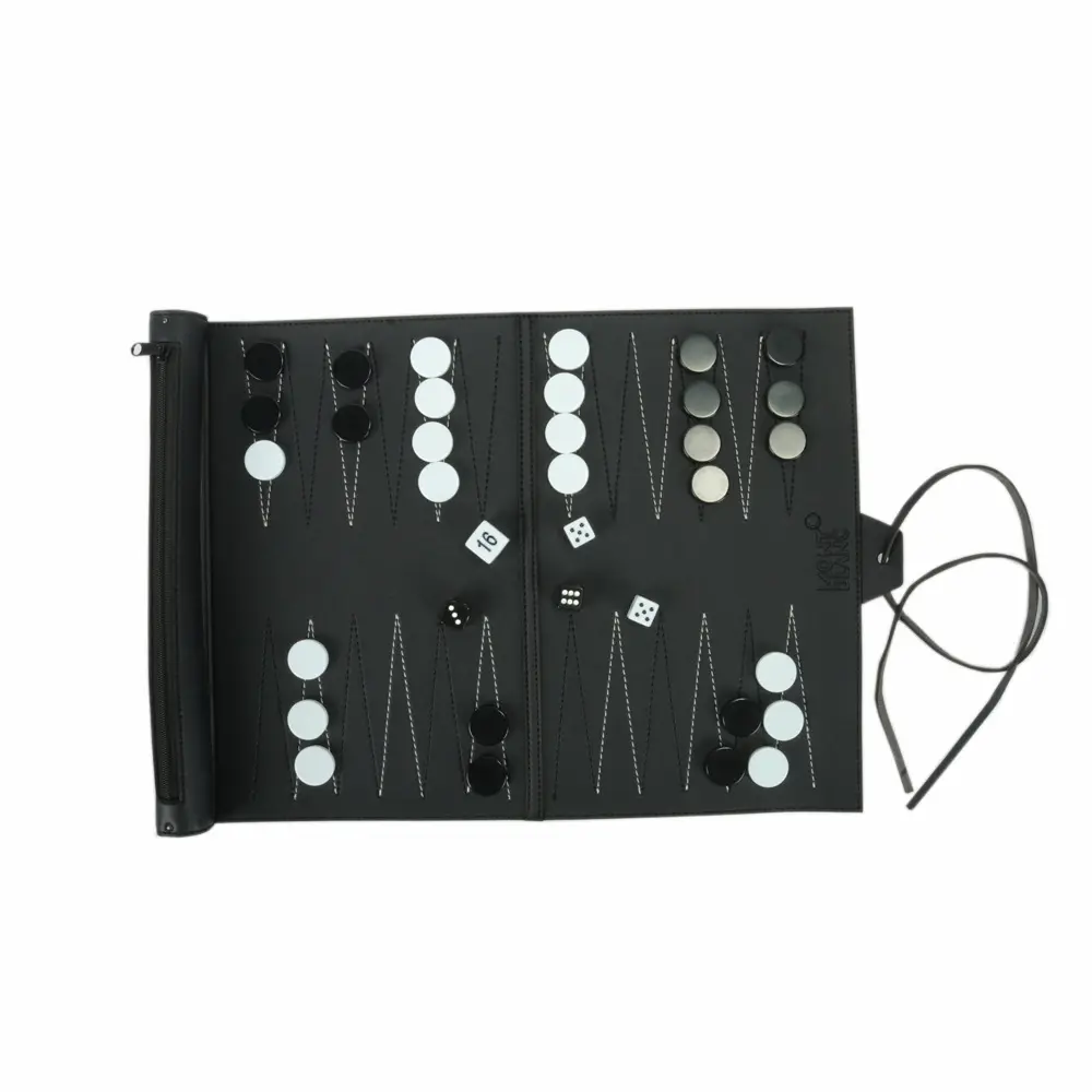 high quality leather backgammon Game set