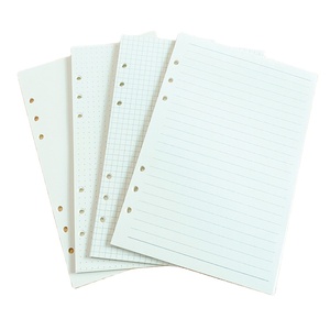 Papel de repuesto para libreta de hojas sueltas, 6 agujeros, A5/A6, Cuenta de mano, línea horizontal interna, páginas interiores personalizadas, cuaderno - Product Image 1