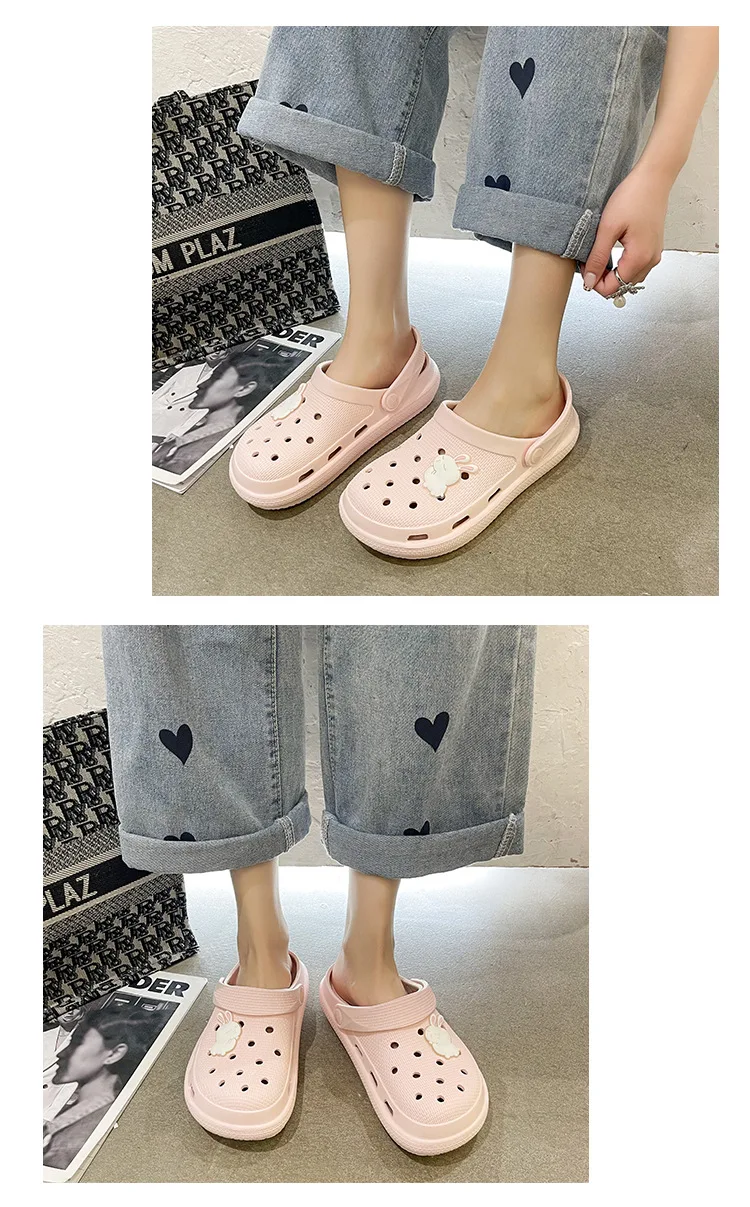 Summer EVA Non-slip Garden Shoes Women Indoor Outdoor Slippers and Sandals