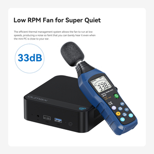 Oumax Win11 N100/N150 Mini PC 12th CPU 16GB DDR4 500G SSD Mini Desktop <strong>Computer</strong> 4K Dual LAN 2 Display WiFi6 BT5.2 - Product Image 4